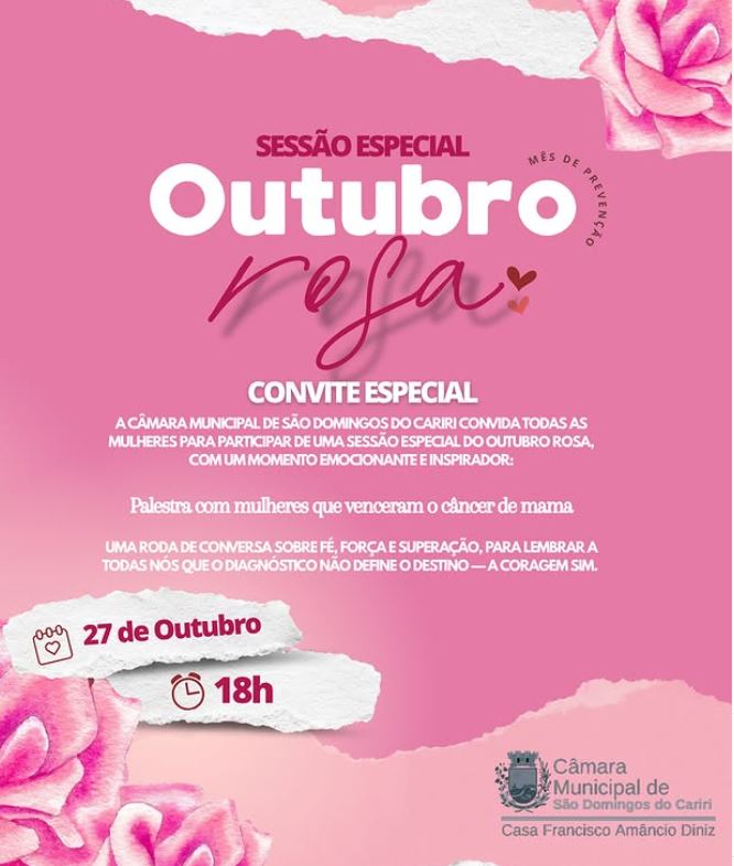 🎀 Sessão Especial em Alusão ao Outubro Rosa 🎀