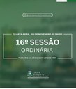 Convite Especial | 16° Sessão Ordinária de 2025 📢