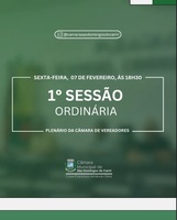 Convite Especial | 1ª Sessão Ordinária de 2025 📢
