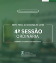 Convite Especial | 4° Sessão Ordinária de 2025 📢