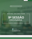 Convite Especial | 9° Sessão Ordinária de 2025 📢
