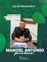 PARABÉNS MANOEL ANTÔNIO 