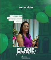 Parabéns, Servidora Elane!