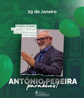 Parabéns, Vereador Antônio Pereira!