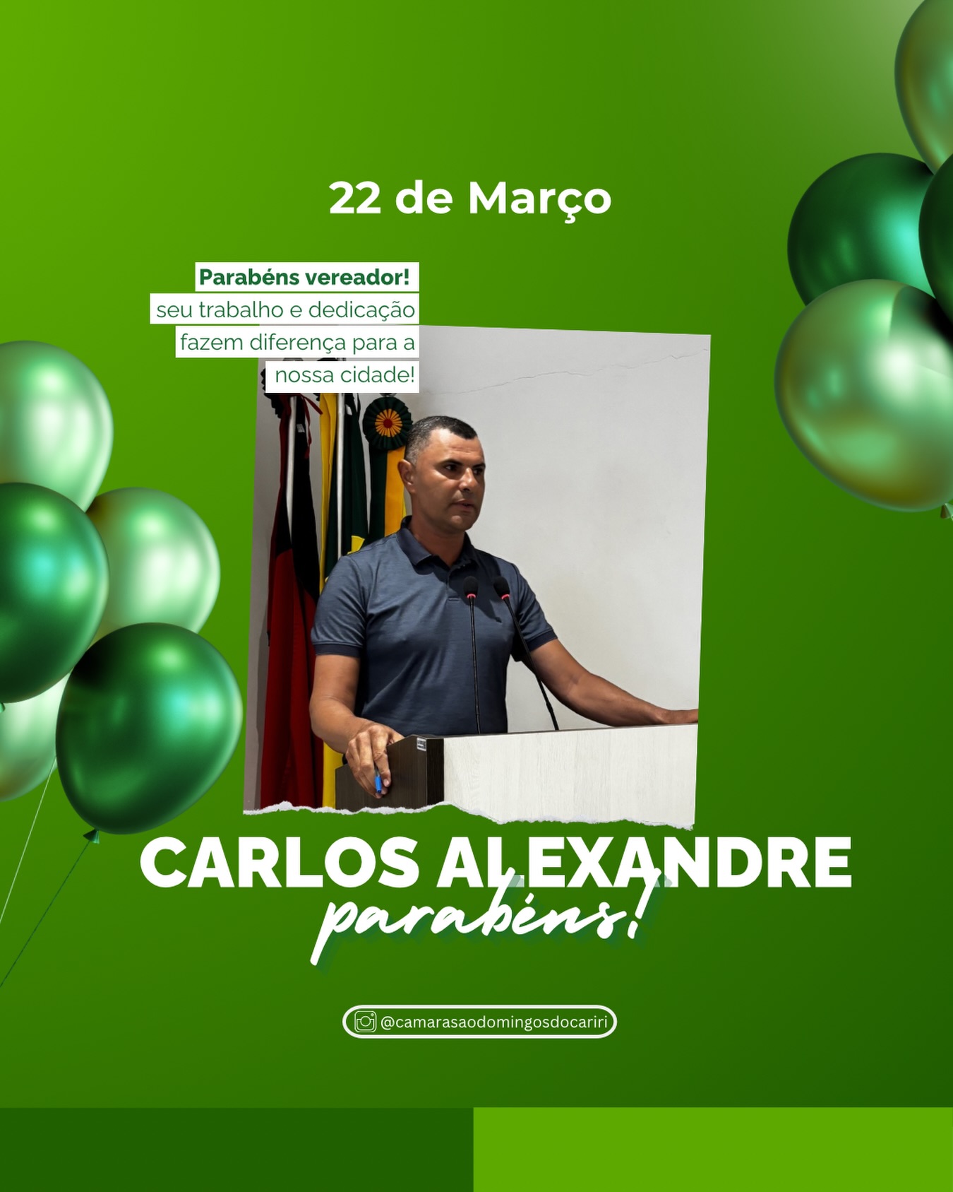 Parabéns Vereador!!!