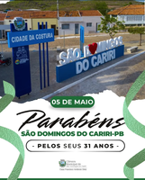 São Domingos do Cariri celebra 31 anos de emancipação política!